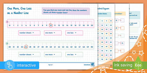 1 Less Maths Activity Sheets