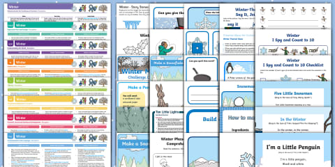 EYFS Winter Activity Planning and Continuous Provision Ideas Resource ...