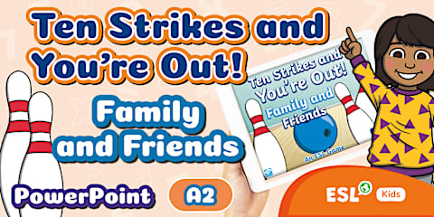 ESL Ten Strikes and You're Out! Adjectives [Kids, A1]