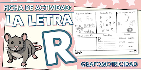 Traza La Letra R R Ficha de actividad: La letra T - Grafomotricidad