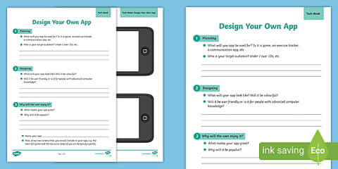 Design an App Worksheet