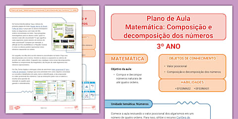 Avaliação de matemática 2º ano - Composição e decomposição de números