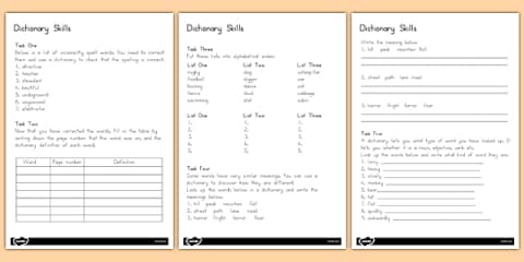 Fun Dictionary Activities
