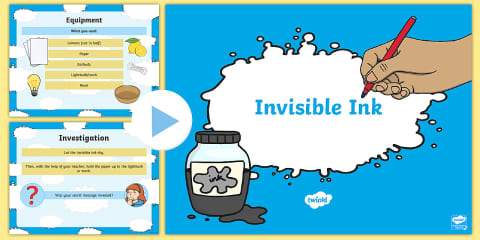 How to Make Invisible Ink