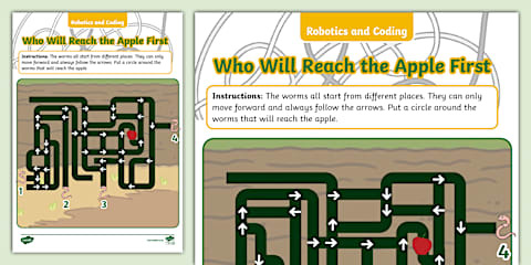 Grade 3 Robotics and Coding - Coding - Worksheet: Identify the Number ...
