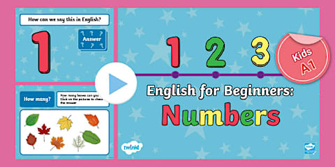 ESL Numbers 1-10 Worksheet [Kids, A1]