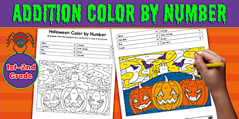 Second Grade Halloween Math Addition and Subtraction Within 12 Spooky ...