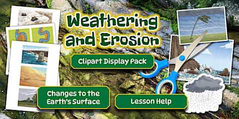 Weathering, Erosion and Deposition Display Poster