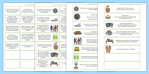 Year 4 Multiplication and Division Word Problems Worksheet