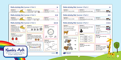 Maths Mats Activity Pack: PS1/2 – Summer Term 1