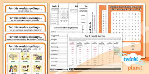 Year 1 Term 3B Bumper Spelling Pack