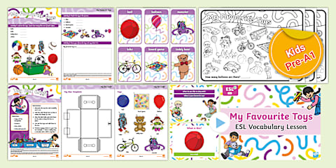 ESL My Favourite Toys Activity Sheet [Kids, Pre-A1]
