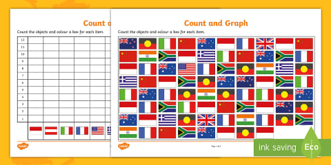 Earth Day Count and Graph Worksheet