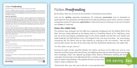 Proofreading Practice Worksheet Pack