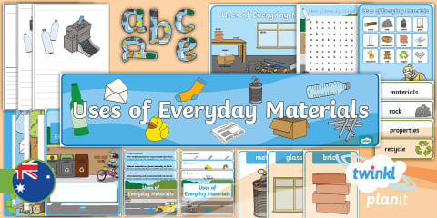 Year 2 Science Uses of Everyday Materials Unit Pack