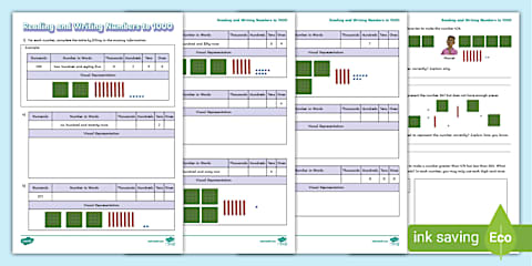 Year 3 Read and Write Numbers to 1000 Teaching Pack