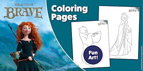 Brave: Merida Coloring Page