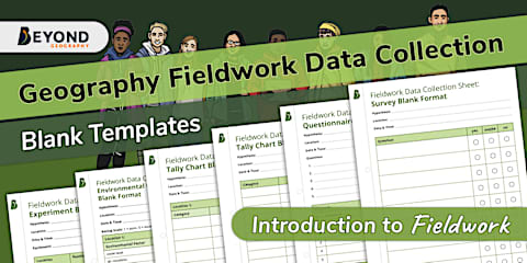 Geography Fieldwork: Sampling Techniques Matching Cards Activity