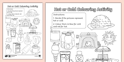 Hot or Cold Interactive Sorting Activity