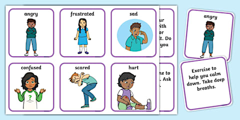 My Emotions Sorting Busy Bag Prompt Card and Resource Pack