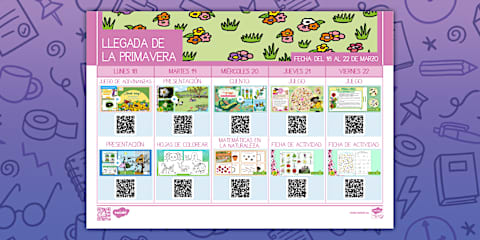 Cuadernillo de actividades: La primavera - Educación Infantil