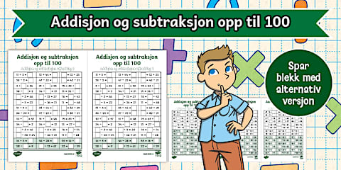 Biemosaikk med addisjon og subtraksjon
