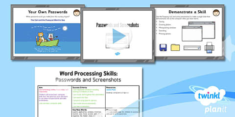 Computing: Word Processing Skills Year 3 Unit Assessment Pack