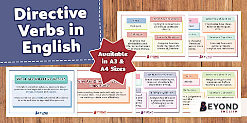 Directive Language Examples Directive Verbs Posters