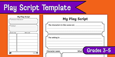Write a Play Script Activity Pack