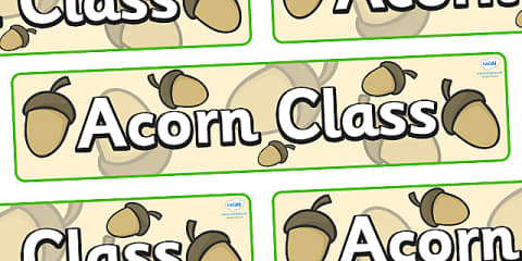 Muted Botanical Themed Acorn Lower Case Alphabet Flashcards