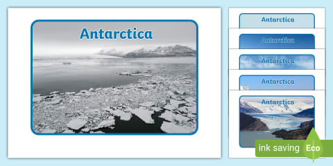 KS1 Geography Continents of the World Posters Antarctica