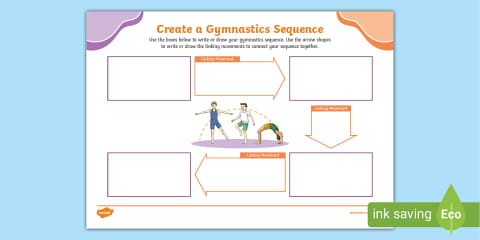 Gymnastic Sequence with Prompts Worksheet