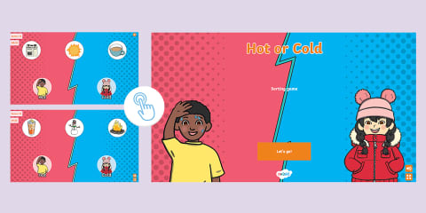 Hot or Cold Interactive Sorting Activity