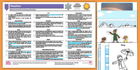 EYLF Weather Science Experiments Resource Pack
