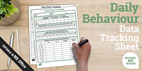 Individualized Education Plan (IEP) Data Tracking Sheet