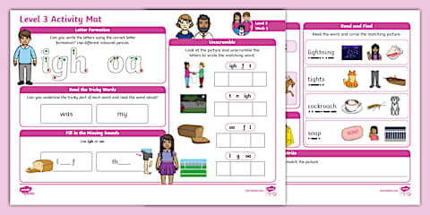 Level 3 Writing Practice Sheets