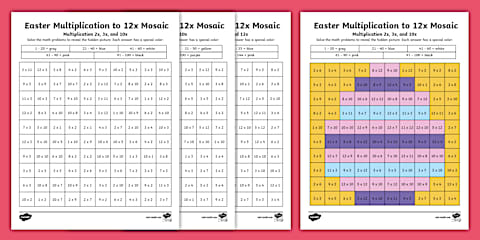 Easter Mystery Number Hunt 120 Chart Activity