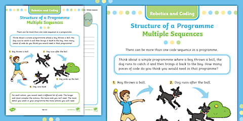Grade 2 - Robotics and Coding - Coding Worksheet: Tangram Algorithm