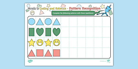 Grade 1 Robotics and Coding - Term 2 - Coding- Pattern Recognition ...