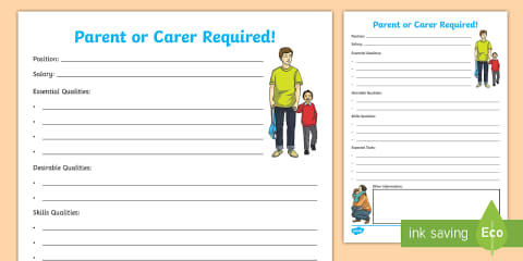 RSHP Being a Parent or Carer Activity Sheet