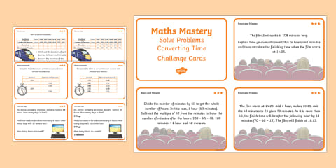 Year 5 Measurement Solve Problems Converting Time Maths Mastery PowerPoint