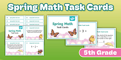 5th Grade Spring Math Equations Fifth Grade Spring Break Bake Sale: Multiplying and Dividing Fractions ...