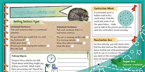Year 4 Reading Revision Activity Mat Pack 1