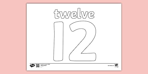 Number 11 Colouring Page