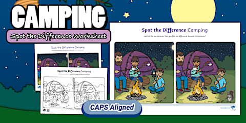 Spot Differences Rv Camping Holidays Spot the Difference Activity