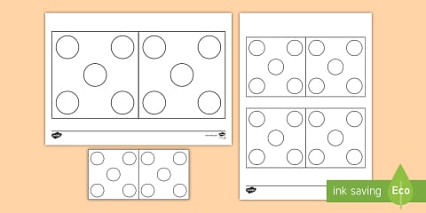Blank Dice Frame Template