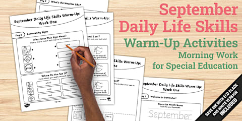 December Daily Life Skills Warm-Up Activities | Morning Work for ...