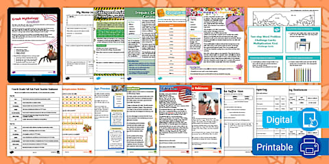 First Subpack Sub Second Grade Fall Sub Pack