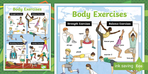Exercise Photo Display Poster