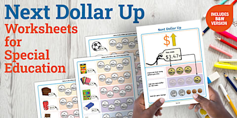 Money Sorting Worksheets for Special Education